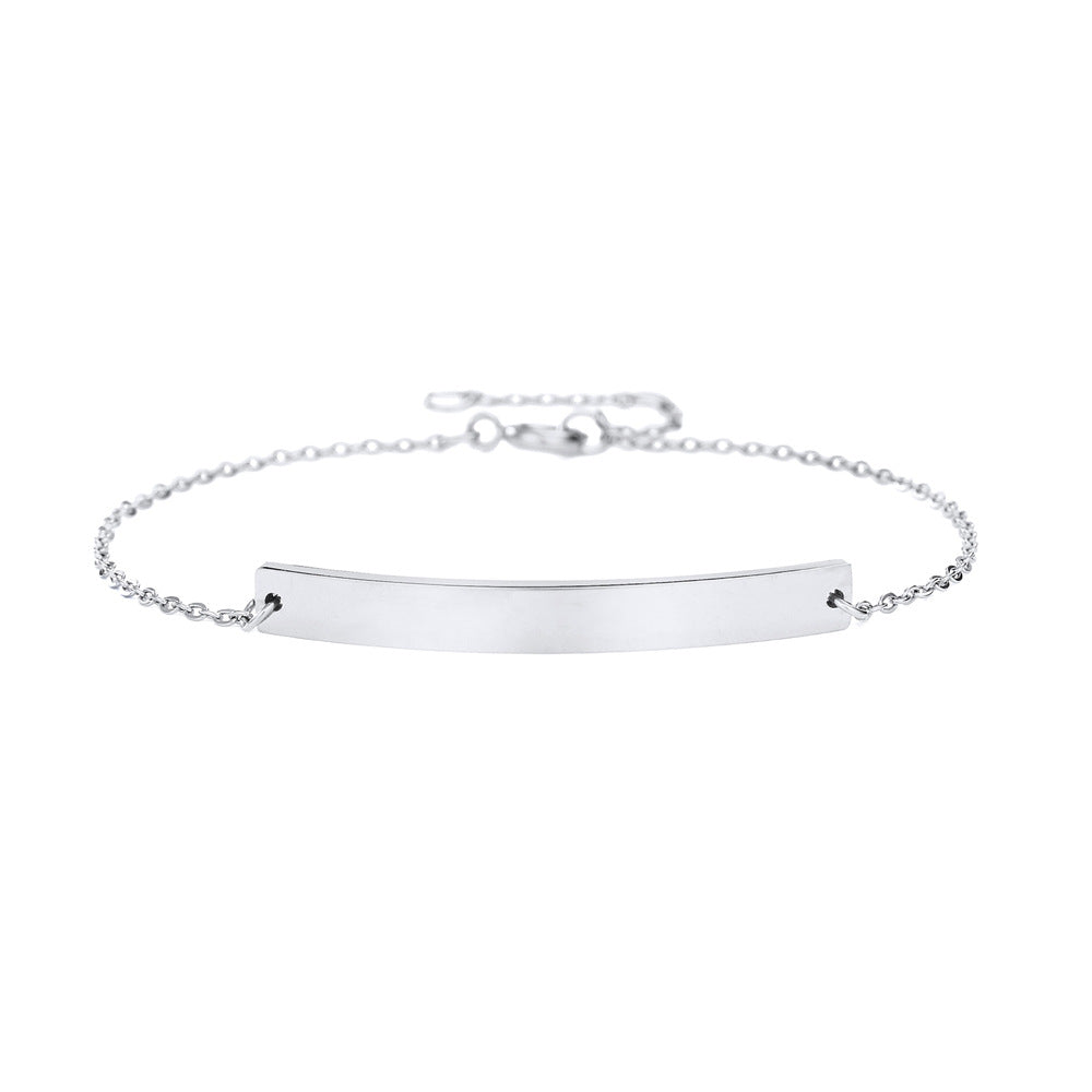 Wholesale Engraved Stainless Steel Non-fading Adjustable Bracelet